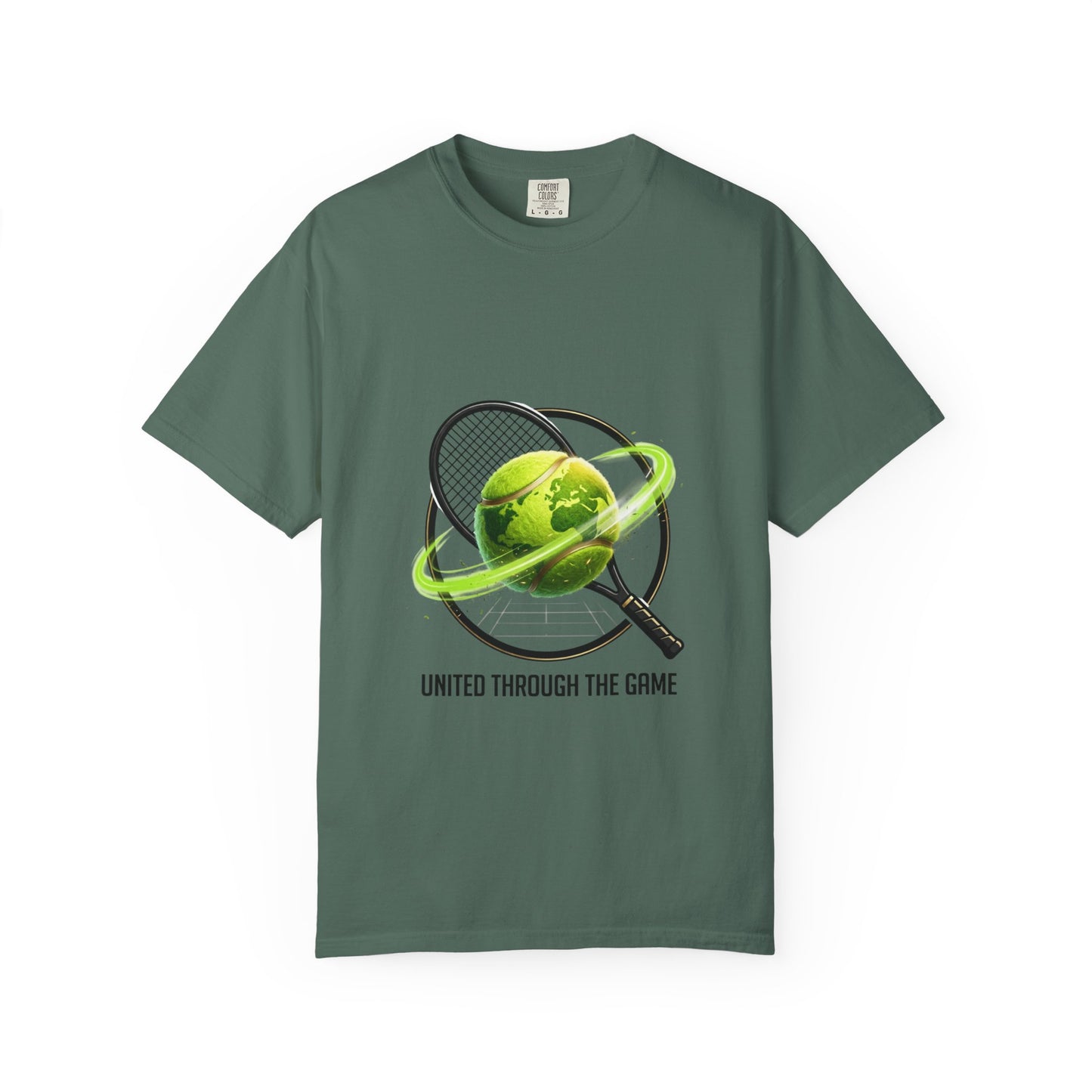 Tennis Globe T‑Shirt — "United Through the Game" Sports Tee