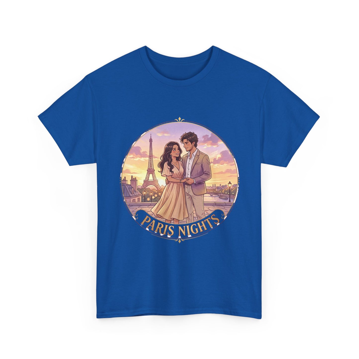 Paris Nights T-Shirt — Romantic Eiffel Tower Couple Tee