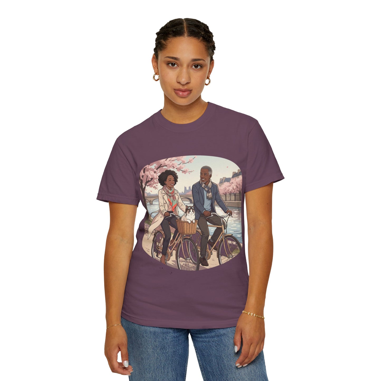 Couples Cherry Blossom Bike Ride T-Shirt