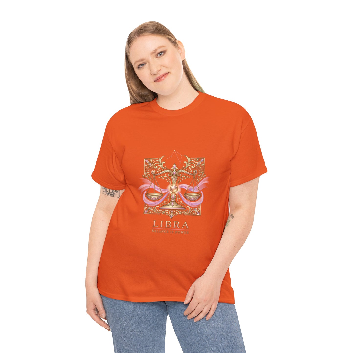 Libra Scales T‑Shirt — Zodiac Balance Is Power Tee