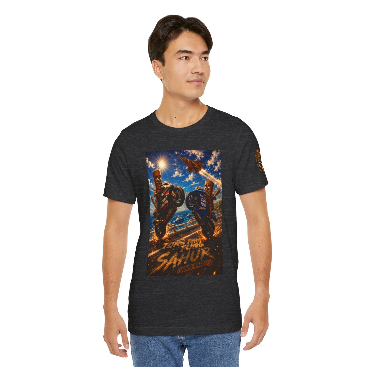 Motorcycle Stunt Tee — Sahara Riders Graphic T-Shirt