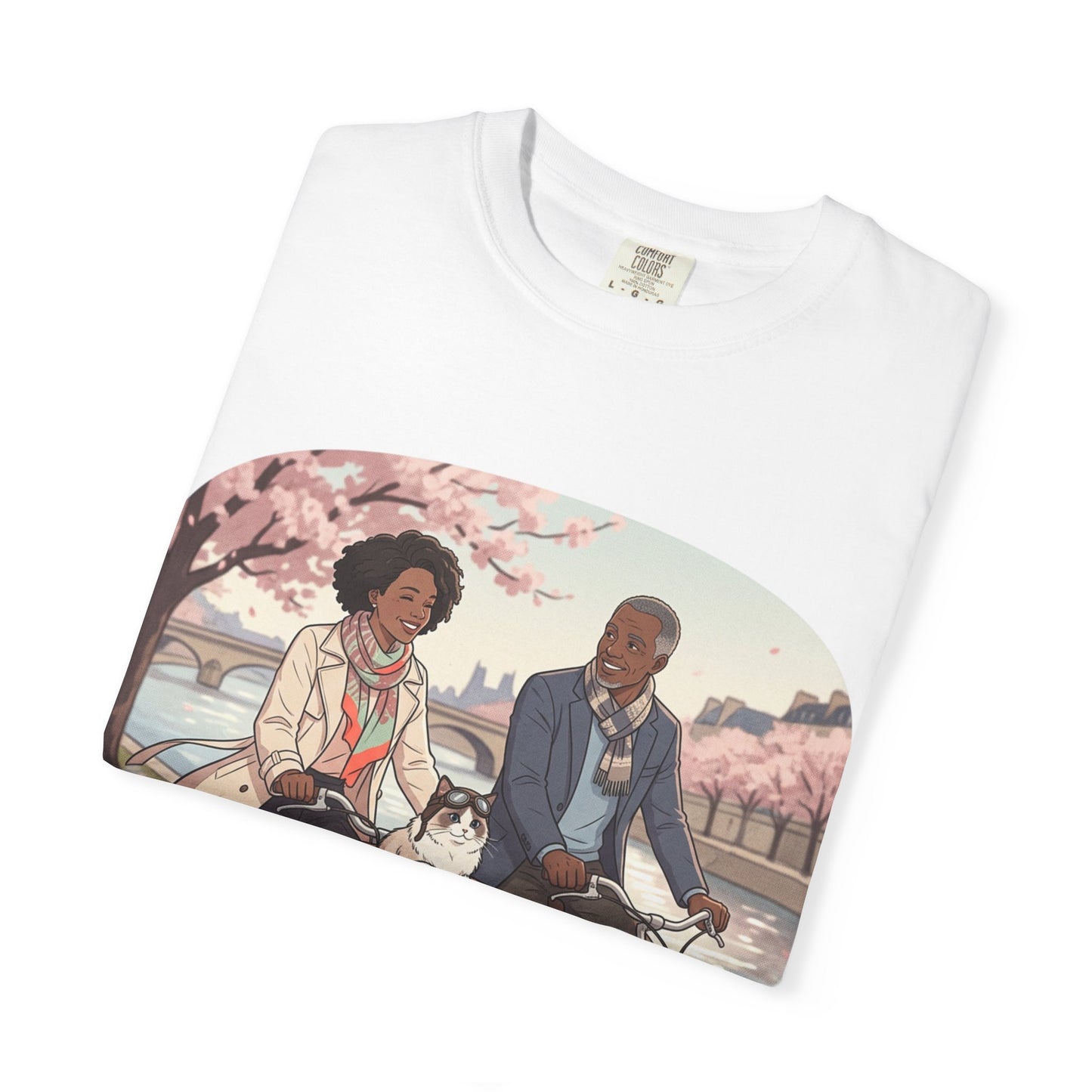 Couples Cherry Blossom Bike Ride T-Shirt