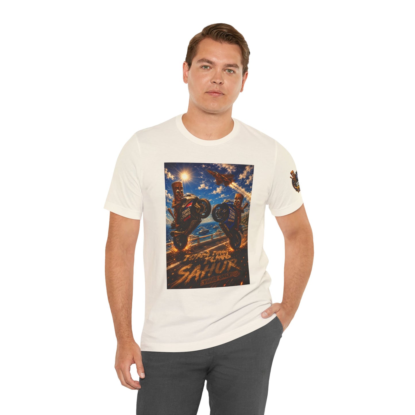 Motorcycle Stunt Tee — Sahara Riders Graphic T-Shirt