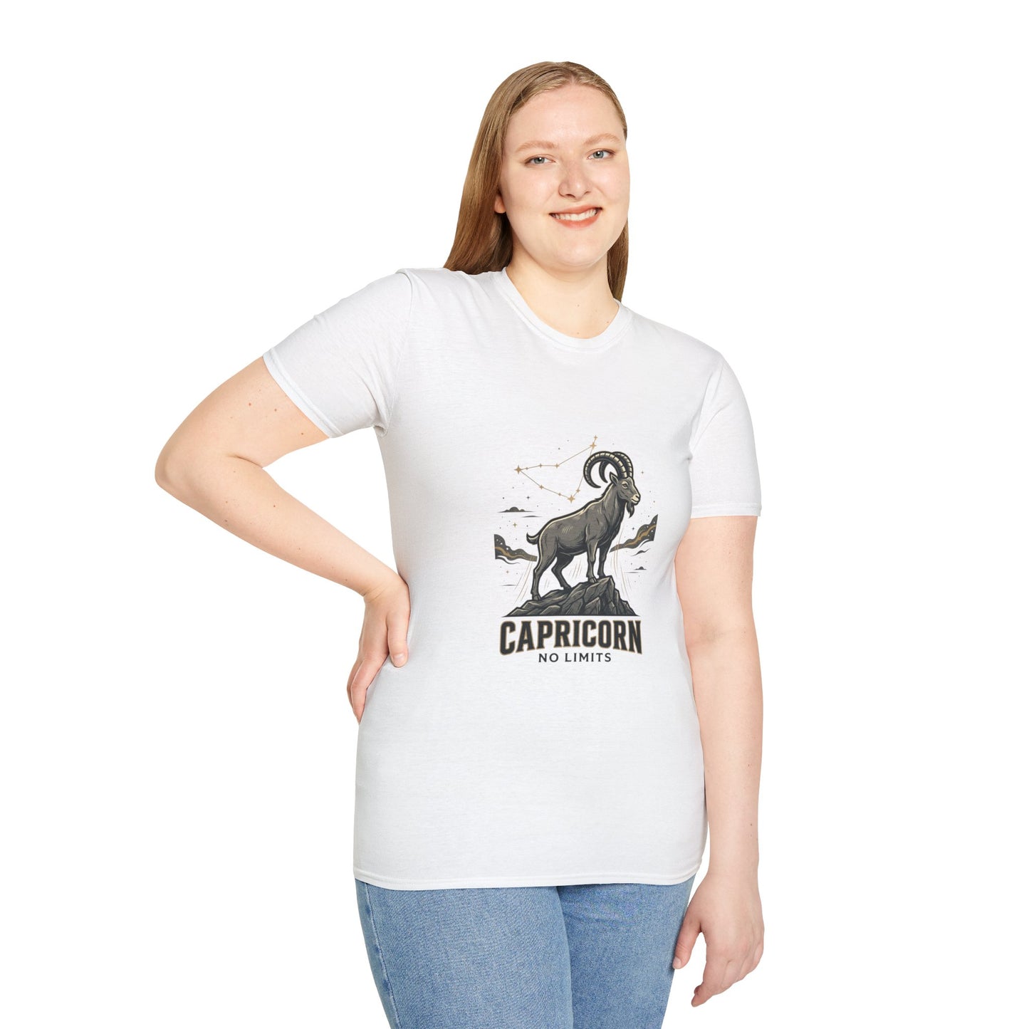 Capricorn 'No Limits' Zodiac T-Shirt — Goat Constellation Astrology Tee