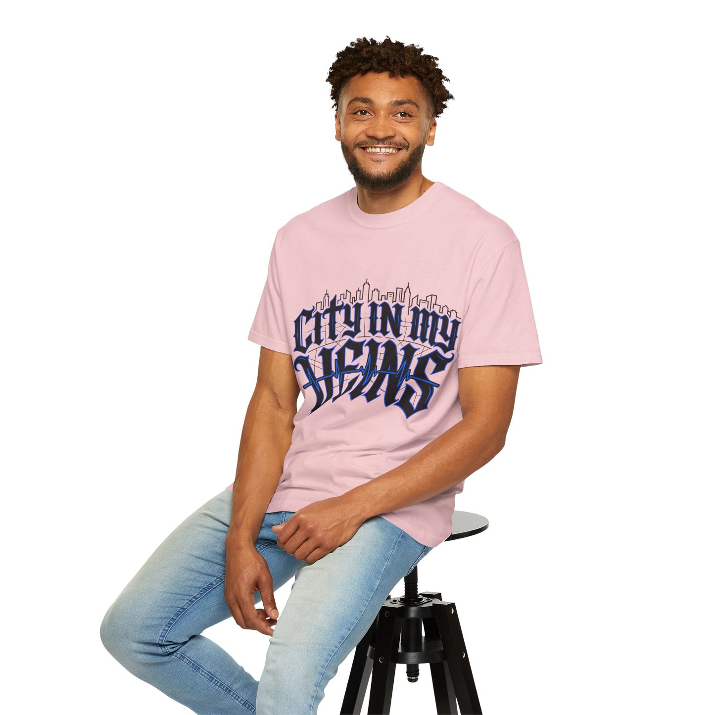 City in My Veins T-Shirt — Urban Skyline Graphic Tee