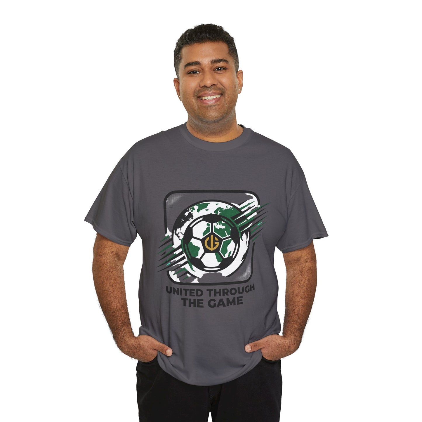 Soccer T-Shirt — "United Through the Game" Graphic Tee