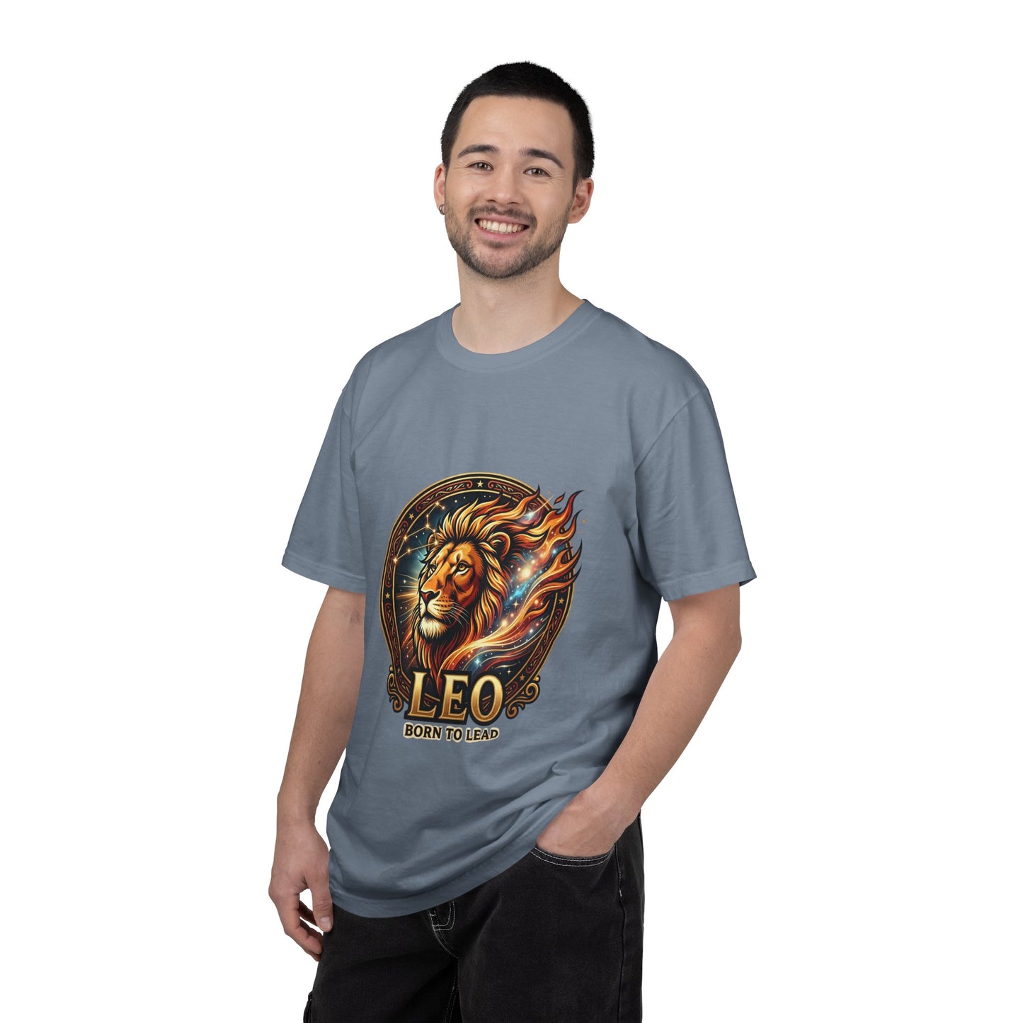 Leo 'Born to Lead' T-Shirt — Bold Zodiac Lion Graphic Tee