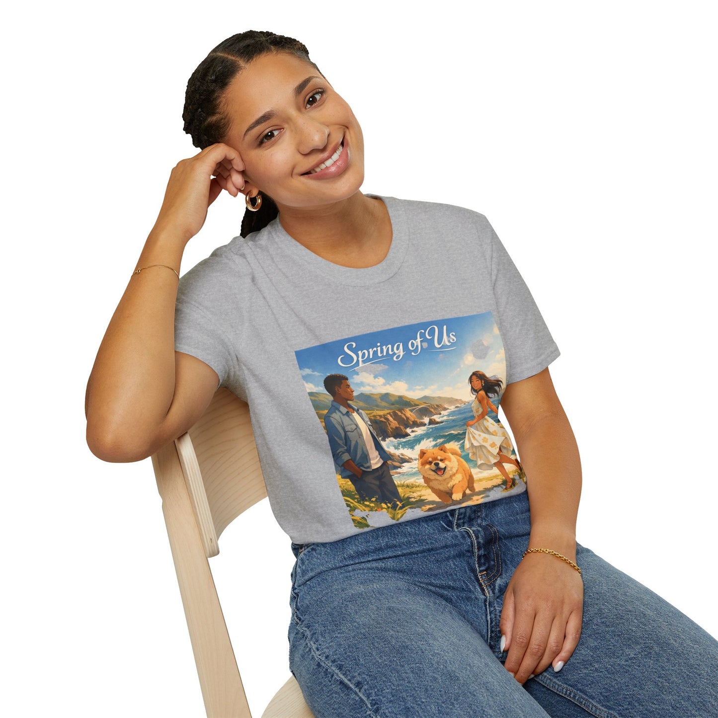 Spring of Us T-Shirt — Romantic Coastal Illustration Tee