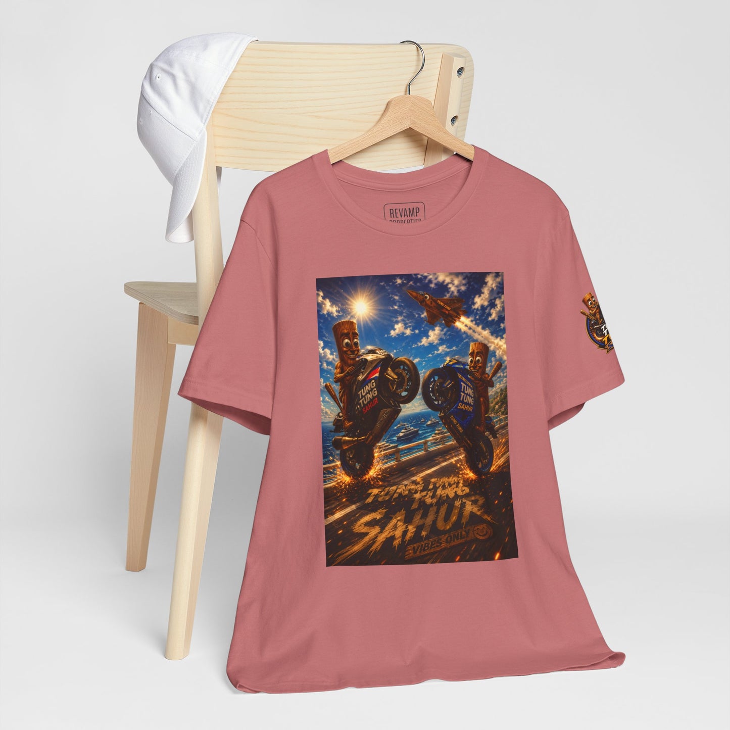 Motorcycle Stunt Tee — Sahara Riders Graphic T-Shirt