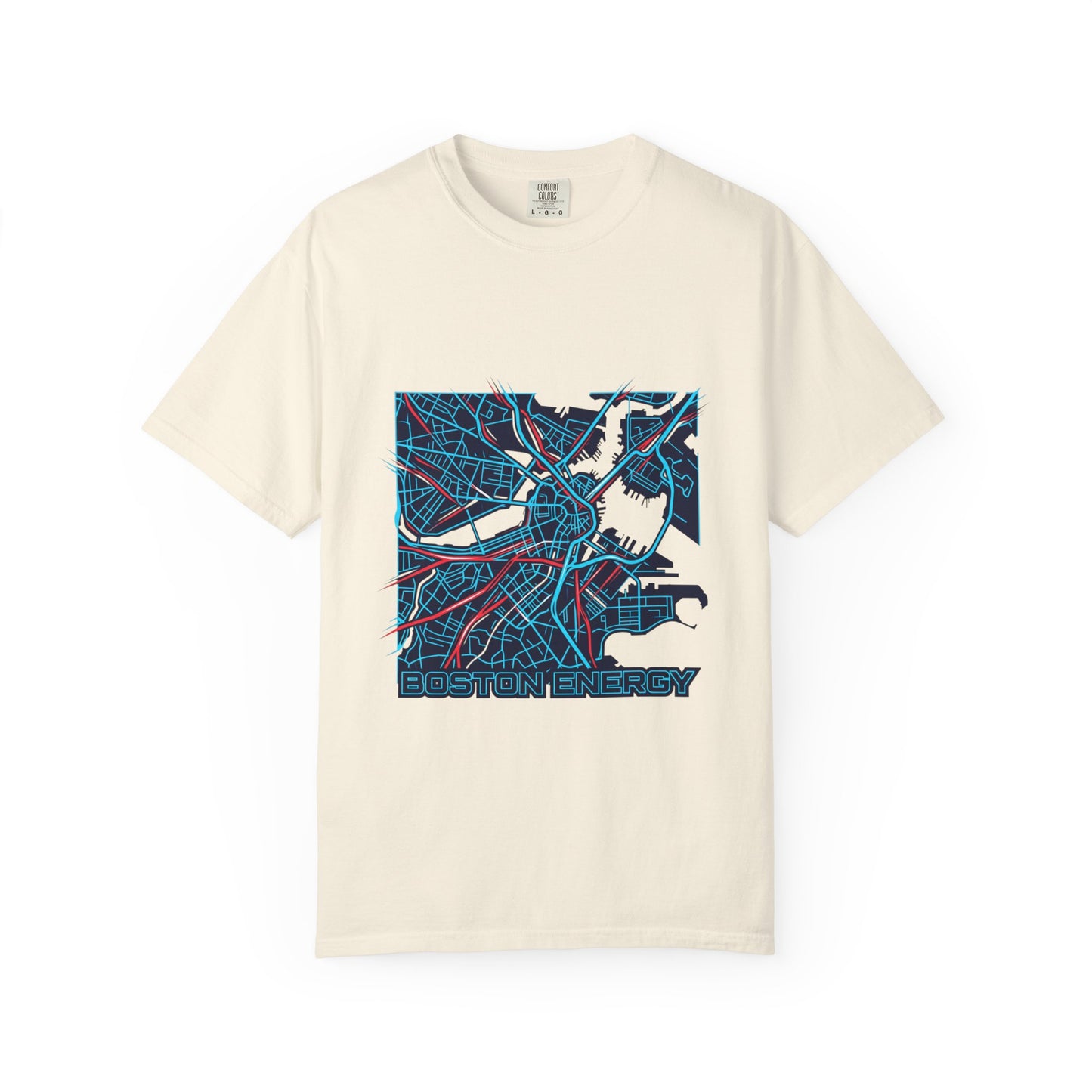 Boston Energy Map T-Shirt — City Map Graphic Tee