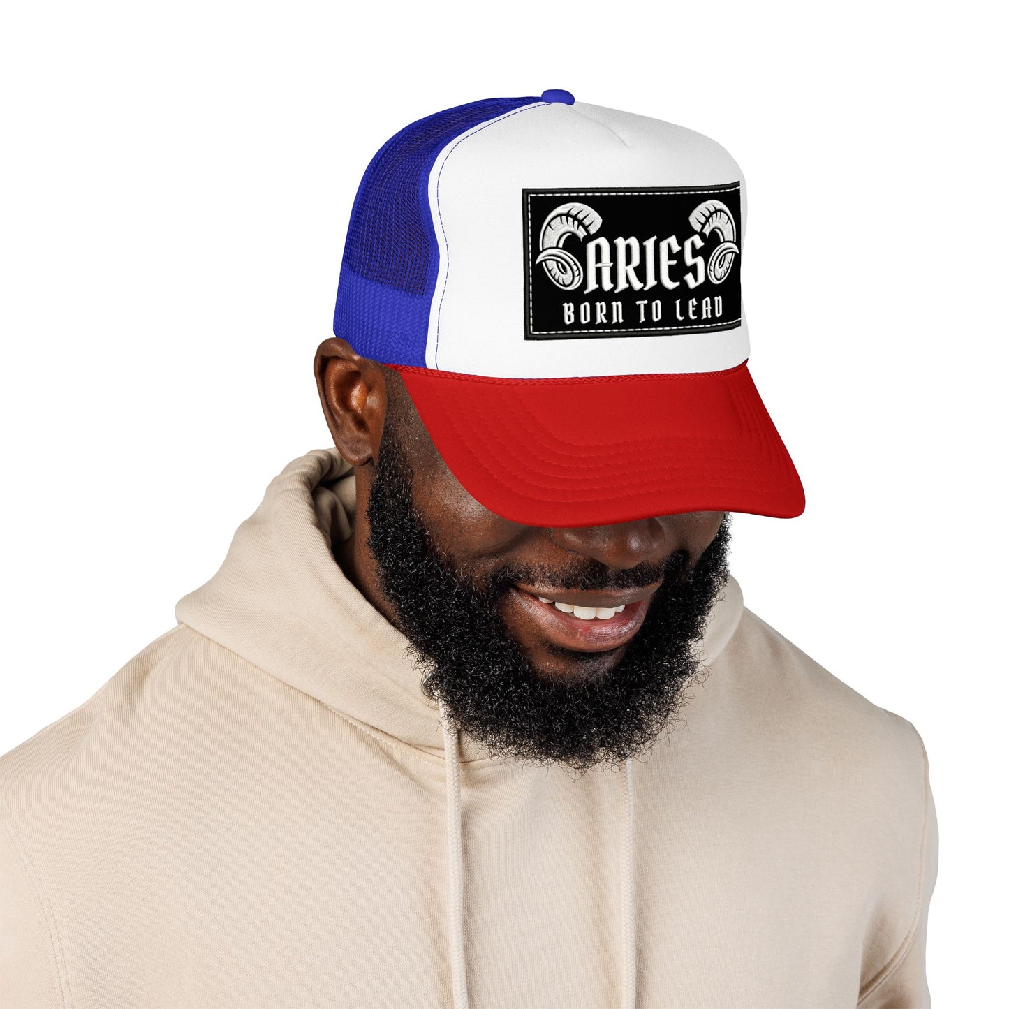 Trucker Hat - Aries 'Born to Lead' Zodiac Cap
