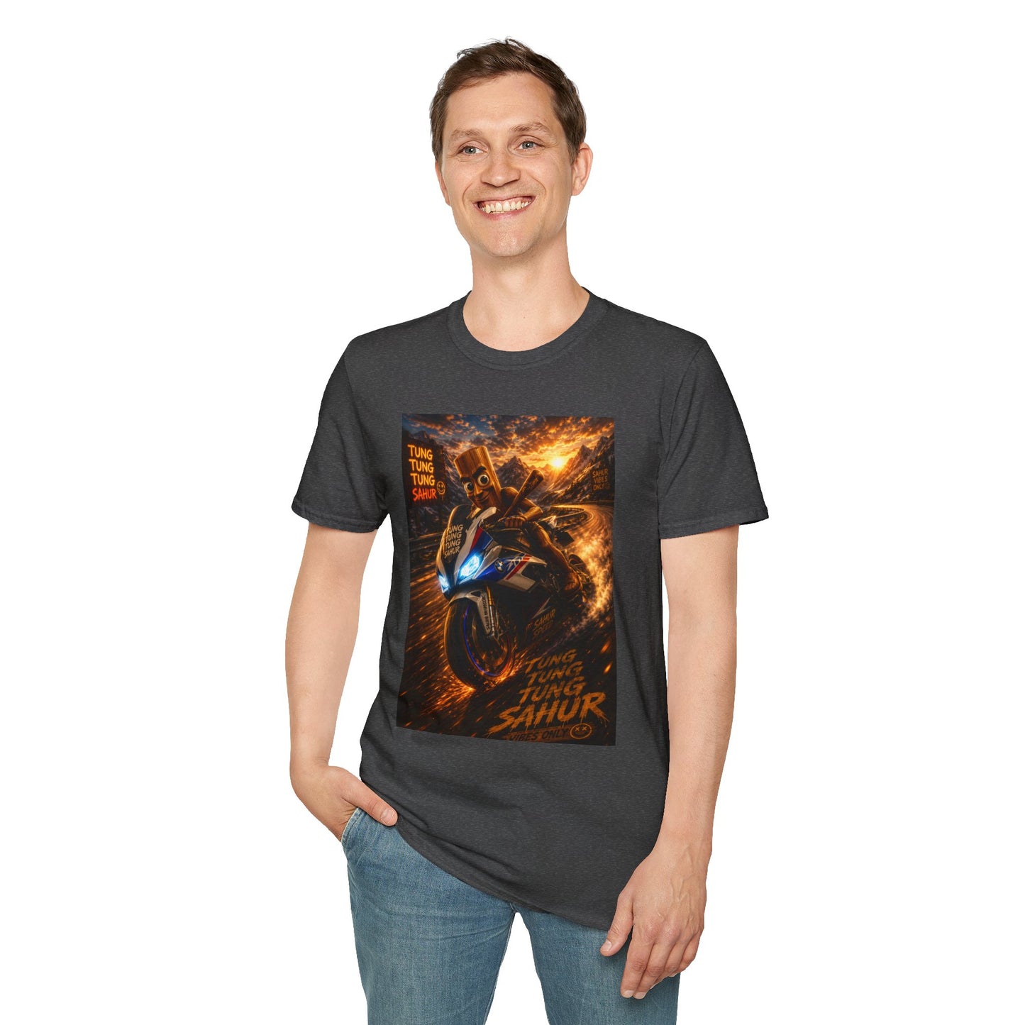 Tung Tung Tung Sahur 2 Wheels On Steel & Fire T-Shirt — "Time To Turn The Tide" Tee