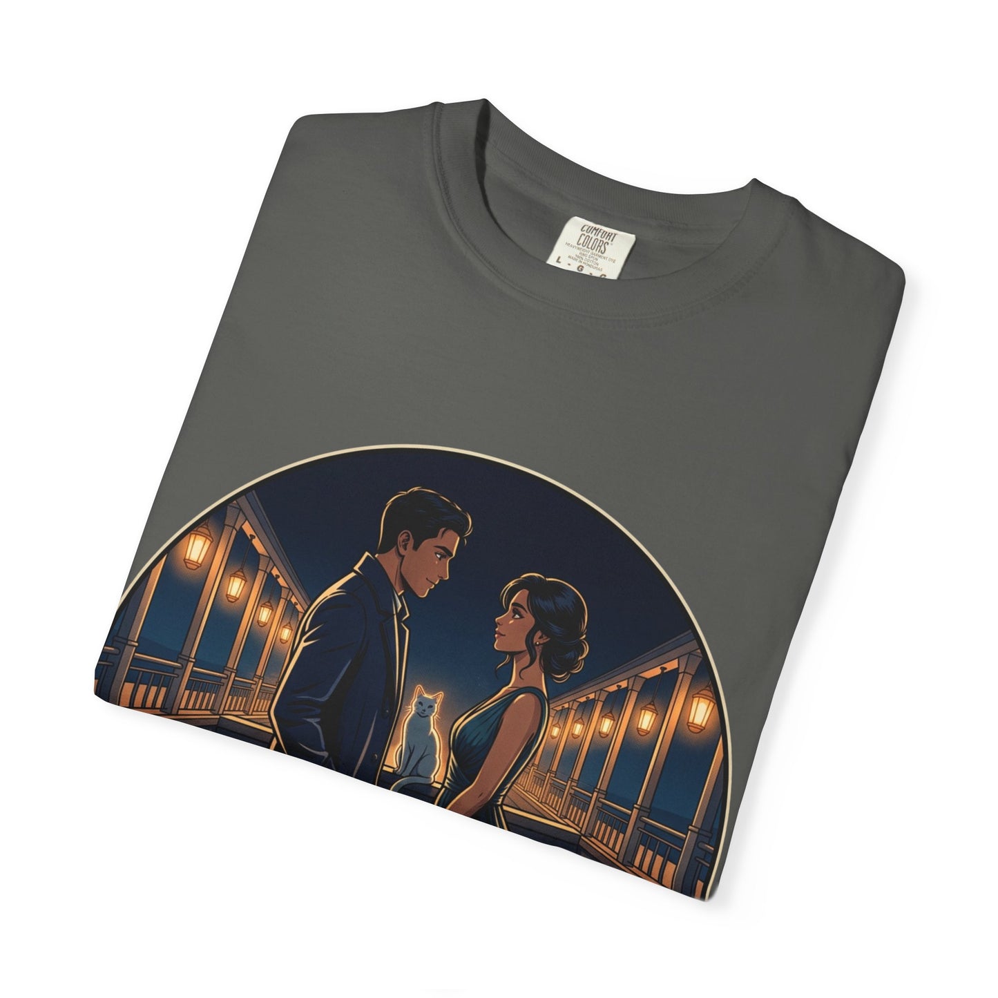 Romantic Night Stroll T-Shirt — "Even in the Quiet... We Shine" Graphic Tee