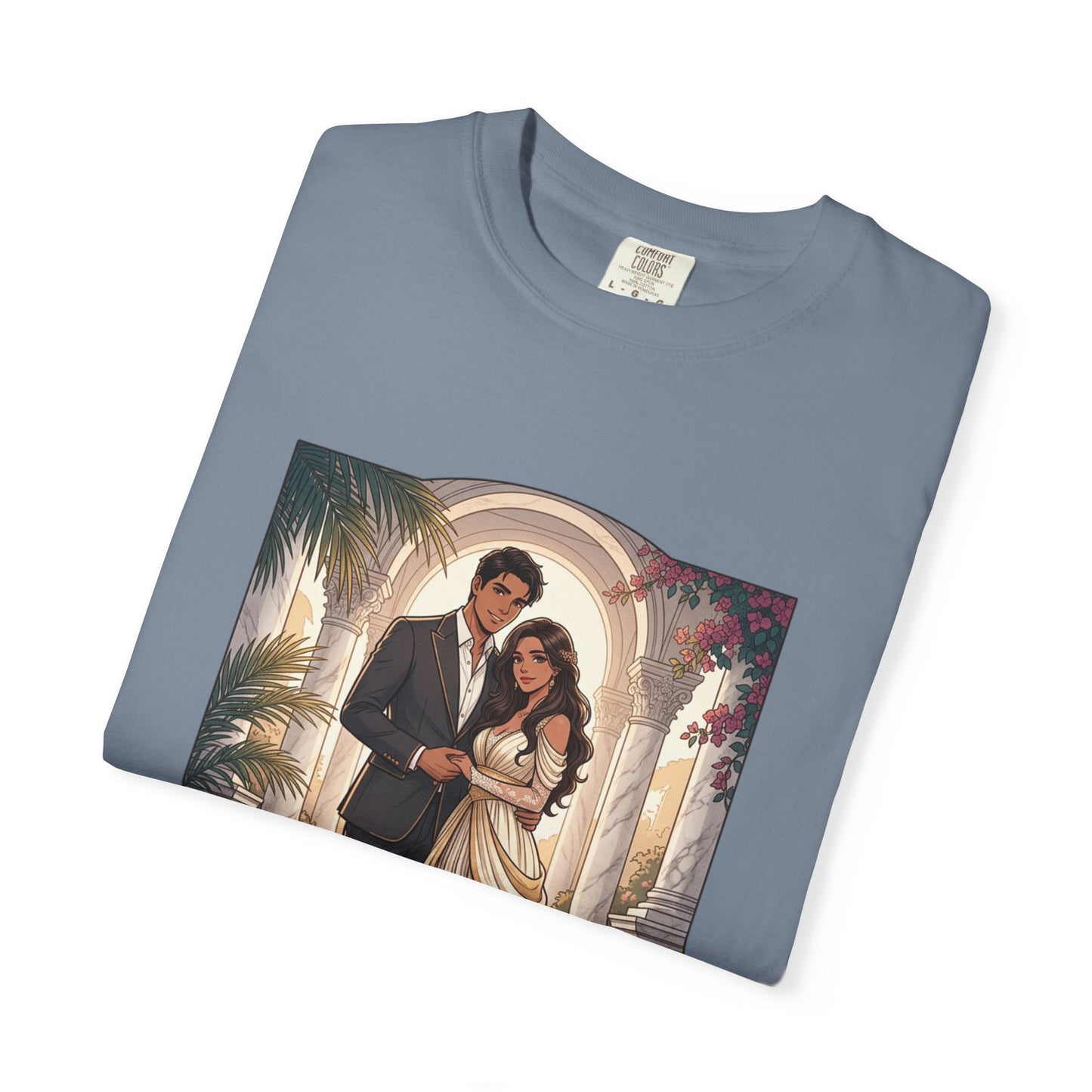 Romantic Vintage Wedding Portrait T-Shirt — "In Every Lifetime, I'd Find You"