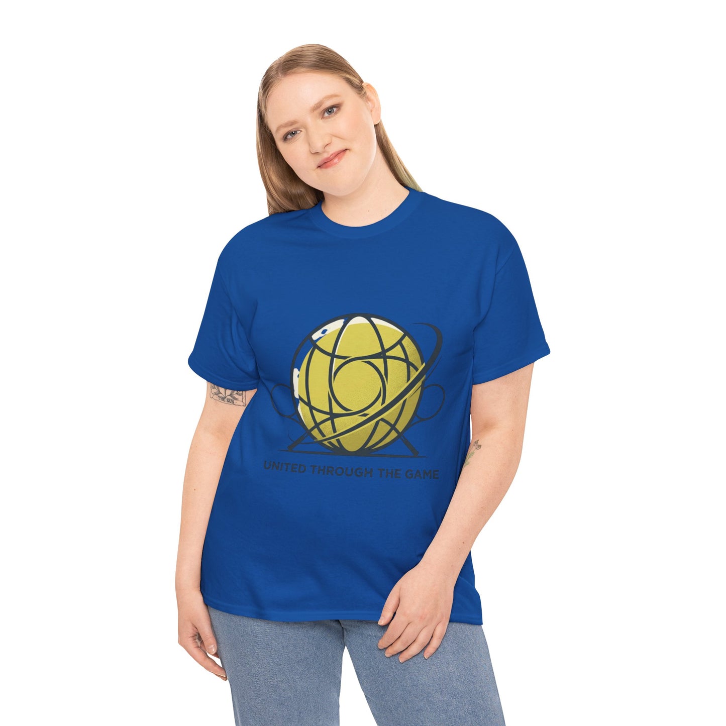 Basketball Orbit T-Shirt — “United Through The Game” Graphic Tee