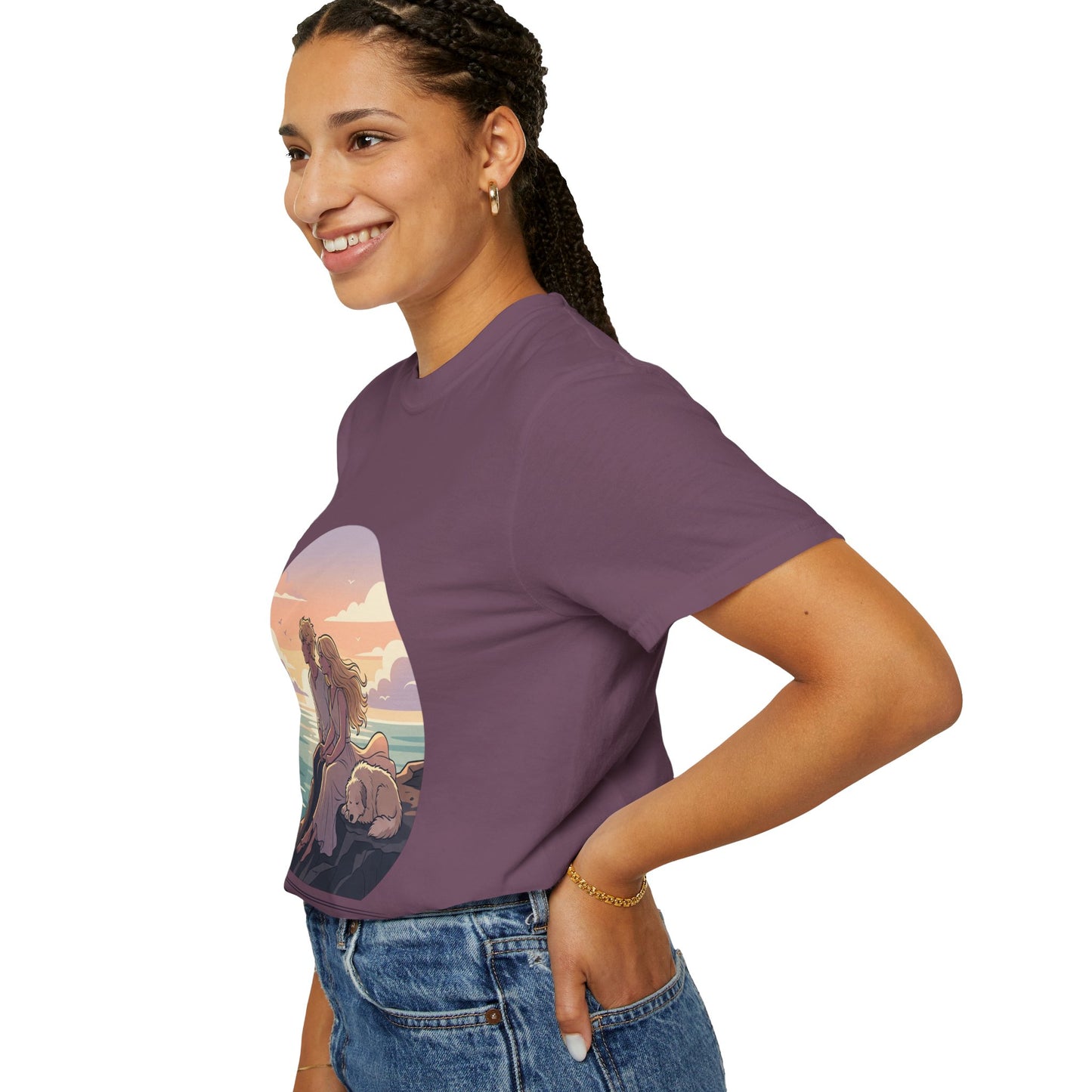 Ocean Sunset Graphic T-Shirt — "The Ocean Already Knows"