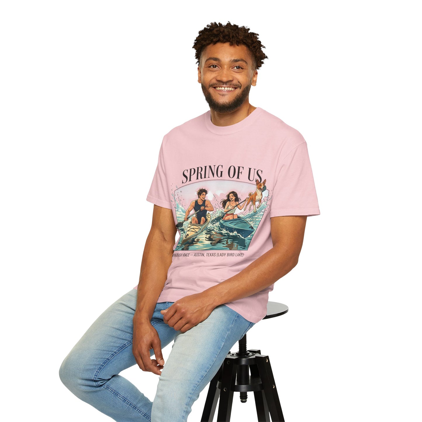 Spring of Us Kayaking T-Shirt — Retro Outdoor Adventure Tee