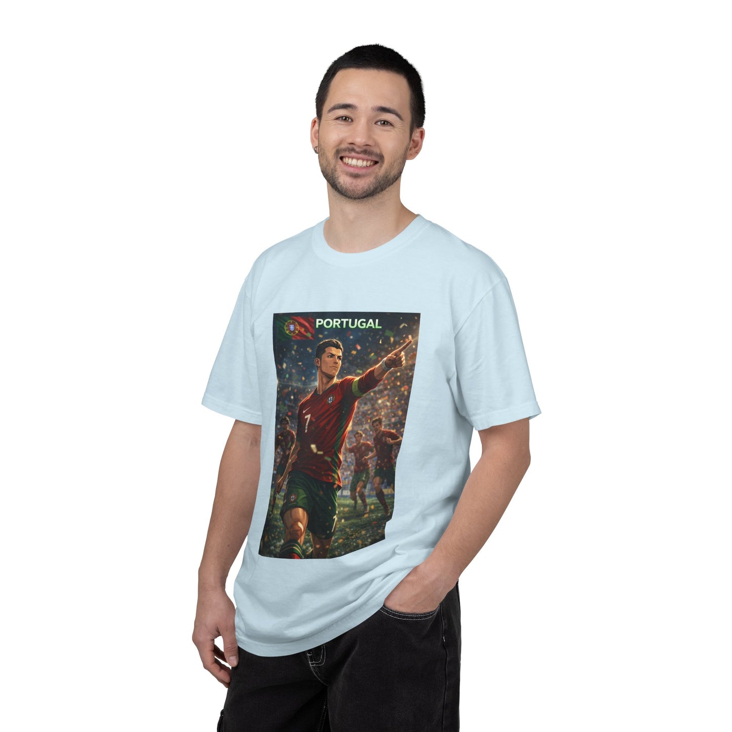 Portugal Soccer Poster T-Shirt — Cristiano Ronaldo Tribute Tee