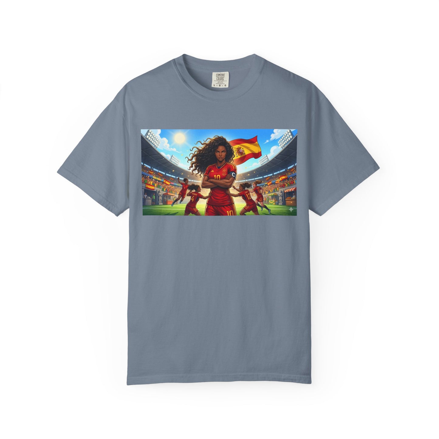 Spain – Female Soccer Champion - Stadium Graphic T-Shirt