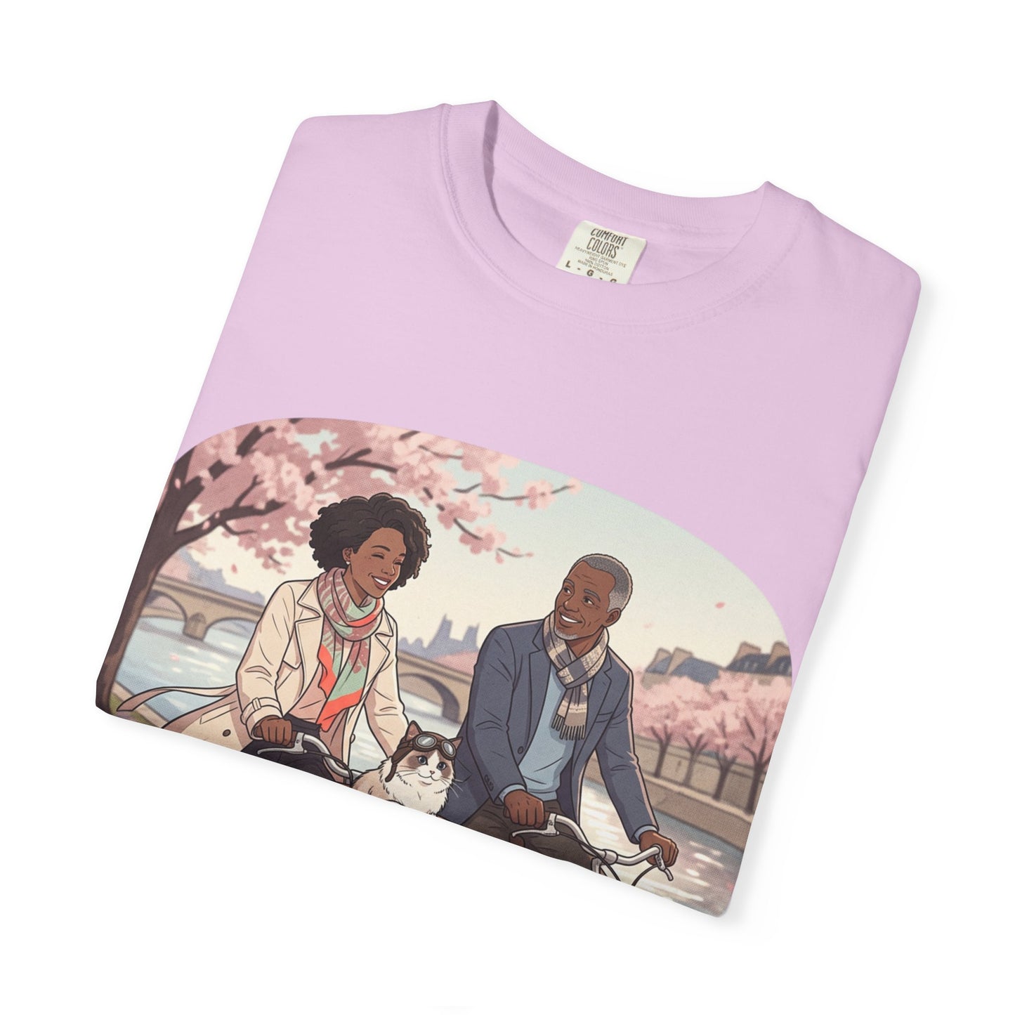 Couples Cherry Blossom Bike Ride T-Shirt