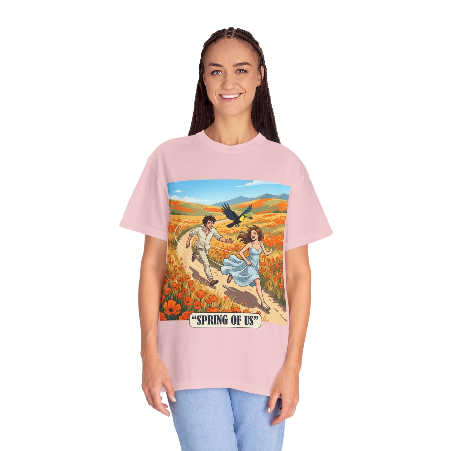 Spring of Us T-Shirt — Romantic Field Illustration Tee