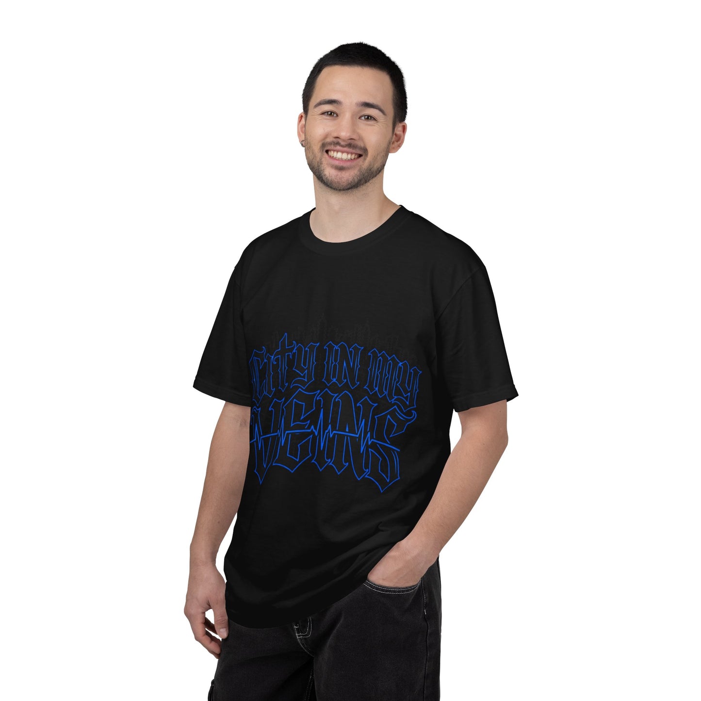 City in My Veins T-Shirt — Urban Skyline Graphic Tee
