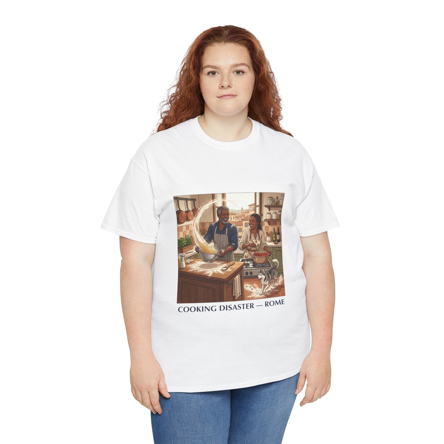 T-Shirt — 'Cooking Disaster — Rome' Illustrated Cooking Tee