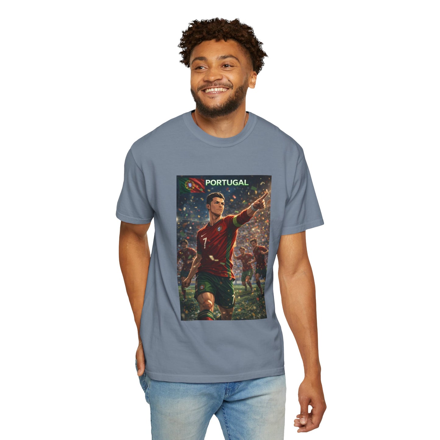 Portugal Soccer Poster T-Shirt — Cristiano Ronaldo Tribute Tee
