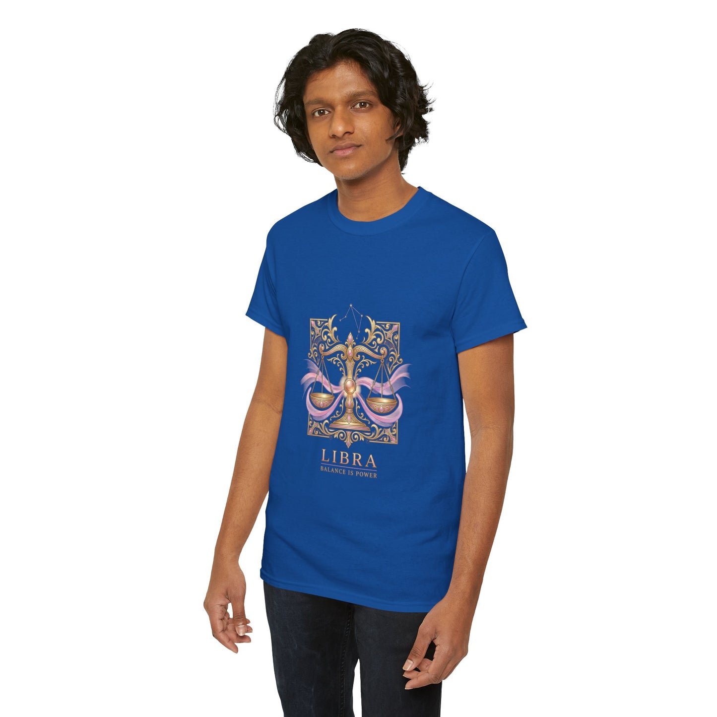Libra Scales T‑Shirt — Zodiac Balance Is Power Tee