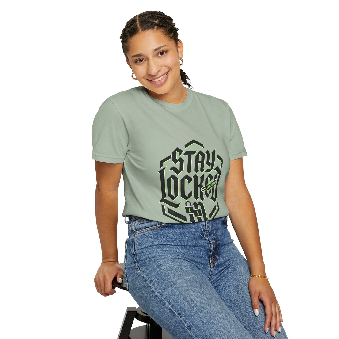 Stay Locked T-Shirt — Hexagonal Streetwear Graphic Tee