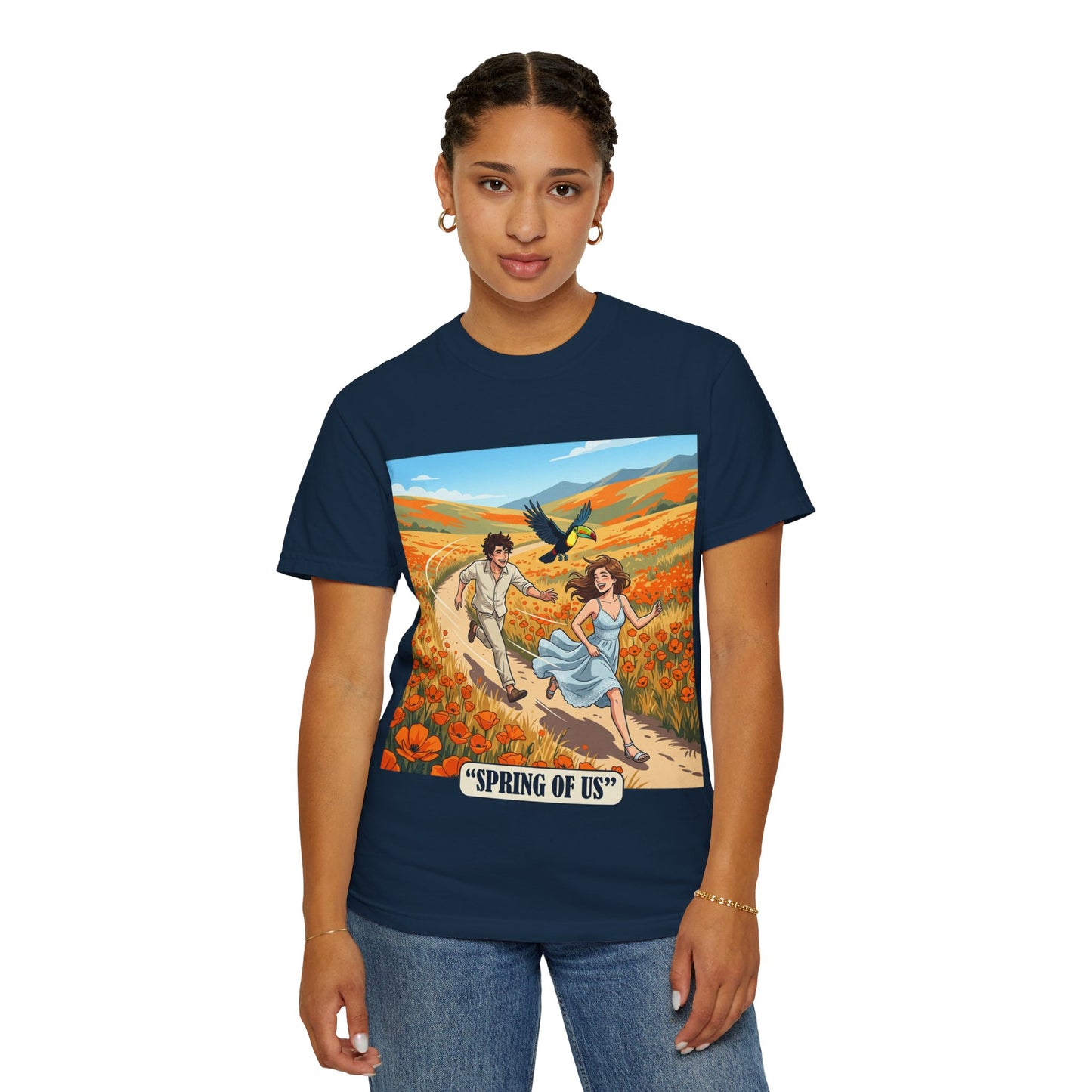 Spring of Us T-Shirt — Romantic Field Illustration Tee