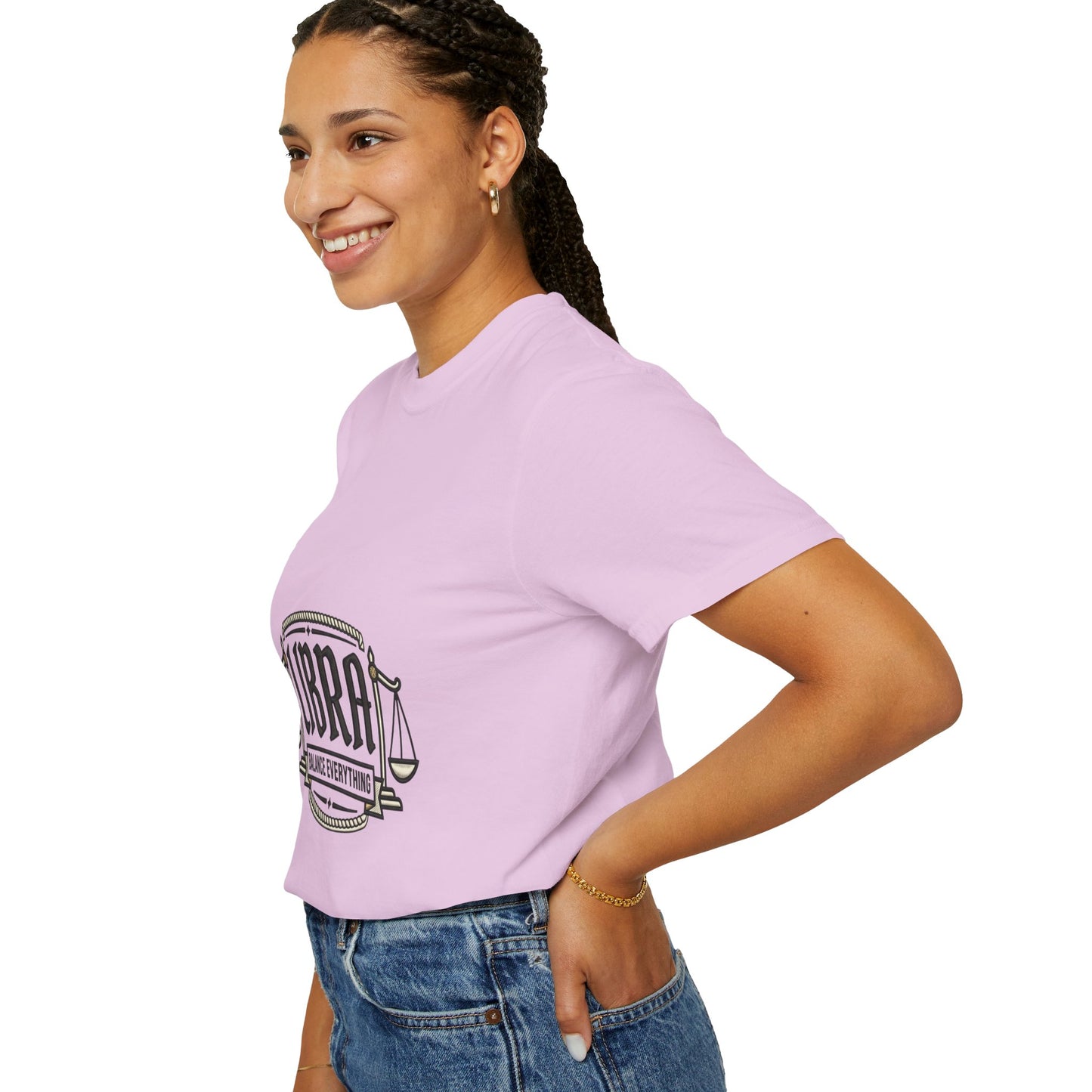 Libra Zodiac T-Shirt — "Balance Everything" Scales Design