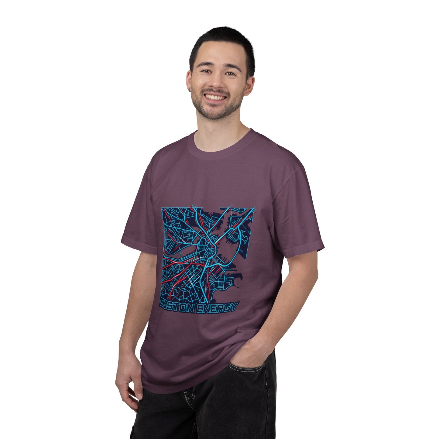 Boston Energy Map T-Shirt — City Map Graphic Tee