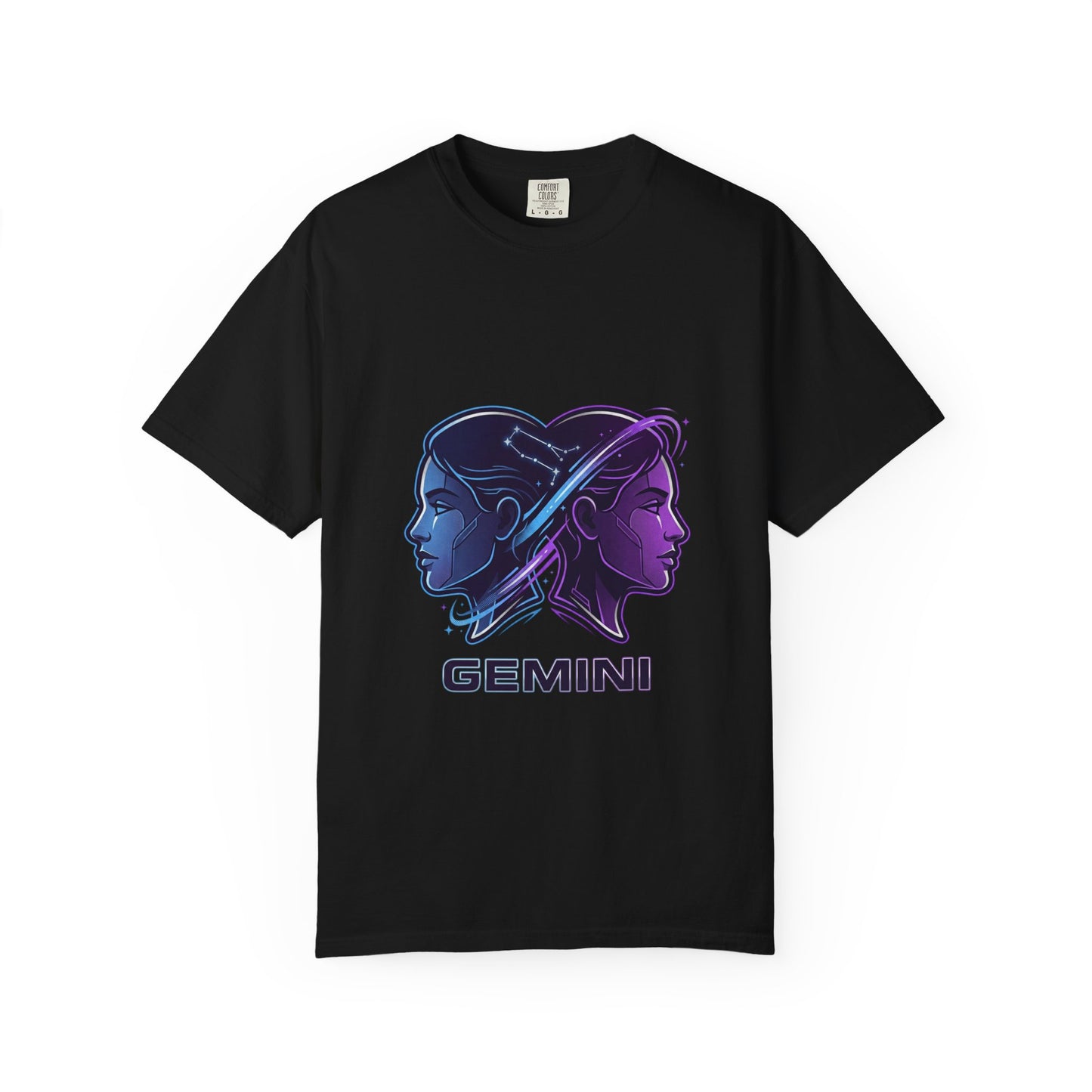 Gemini Zodiac T‑Shirt — Dual Faces Astrology Tee