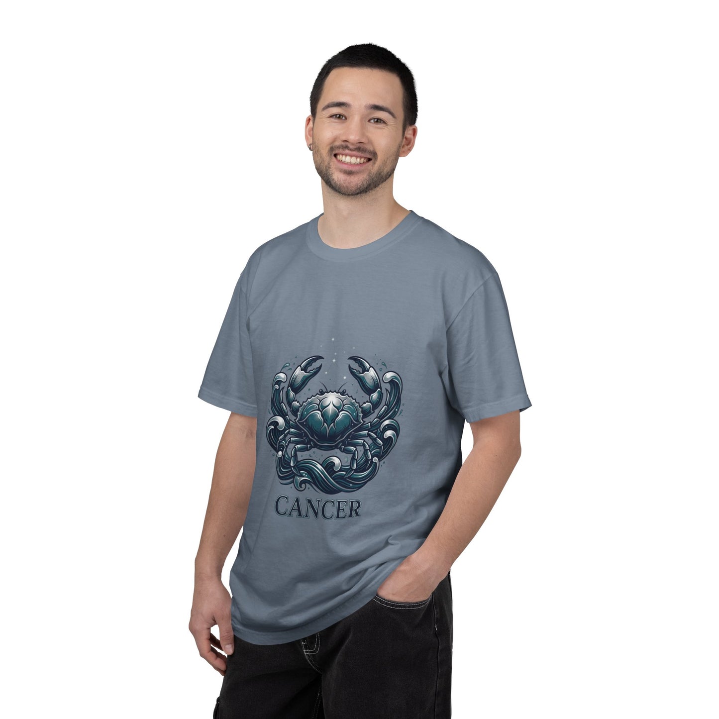 Cancer Zodiac T-Shirt — Stylized Crab Astrological Tee