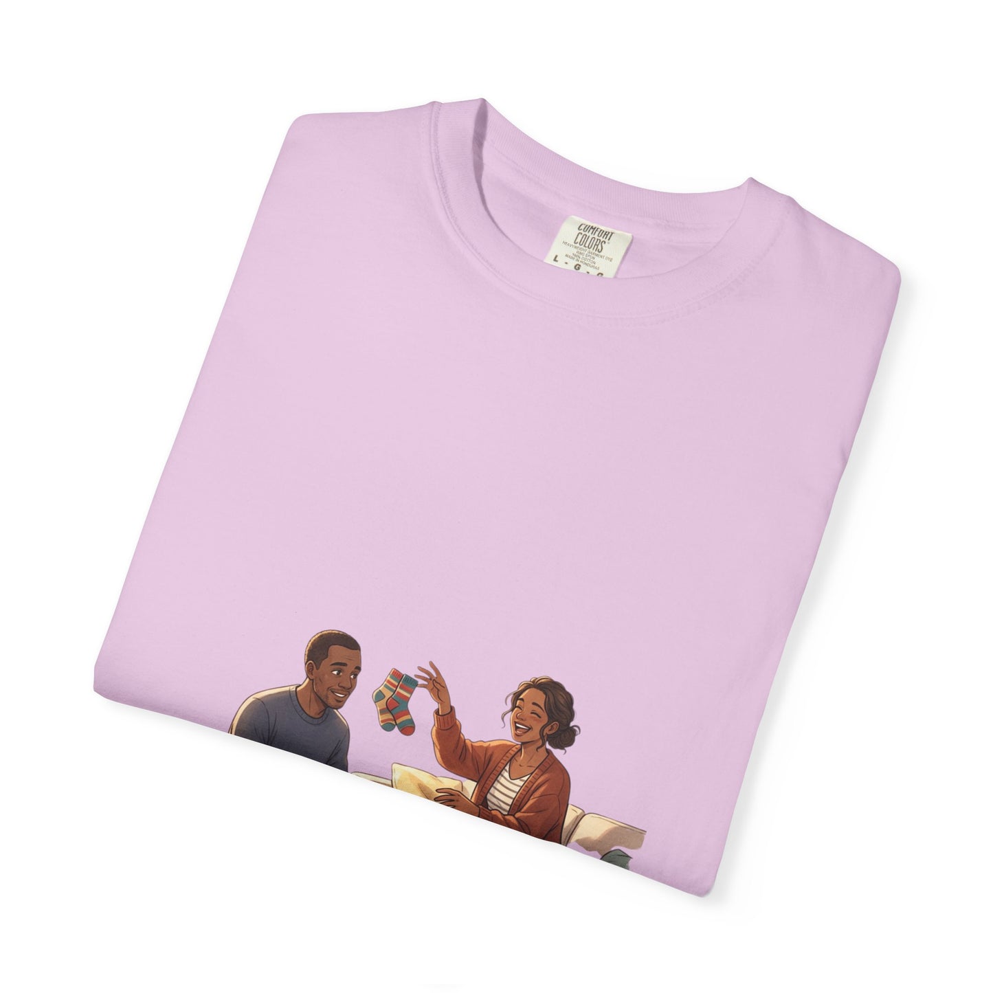 Picnic Cheers T-Shirt — Vintage Couple & Dog Illustration Tee