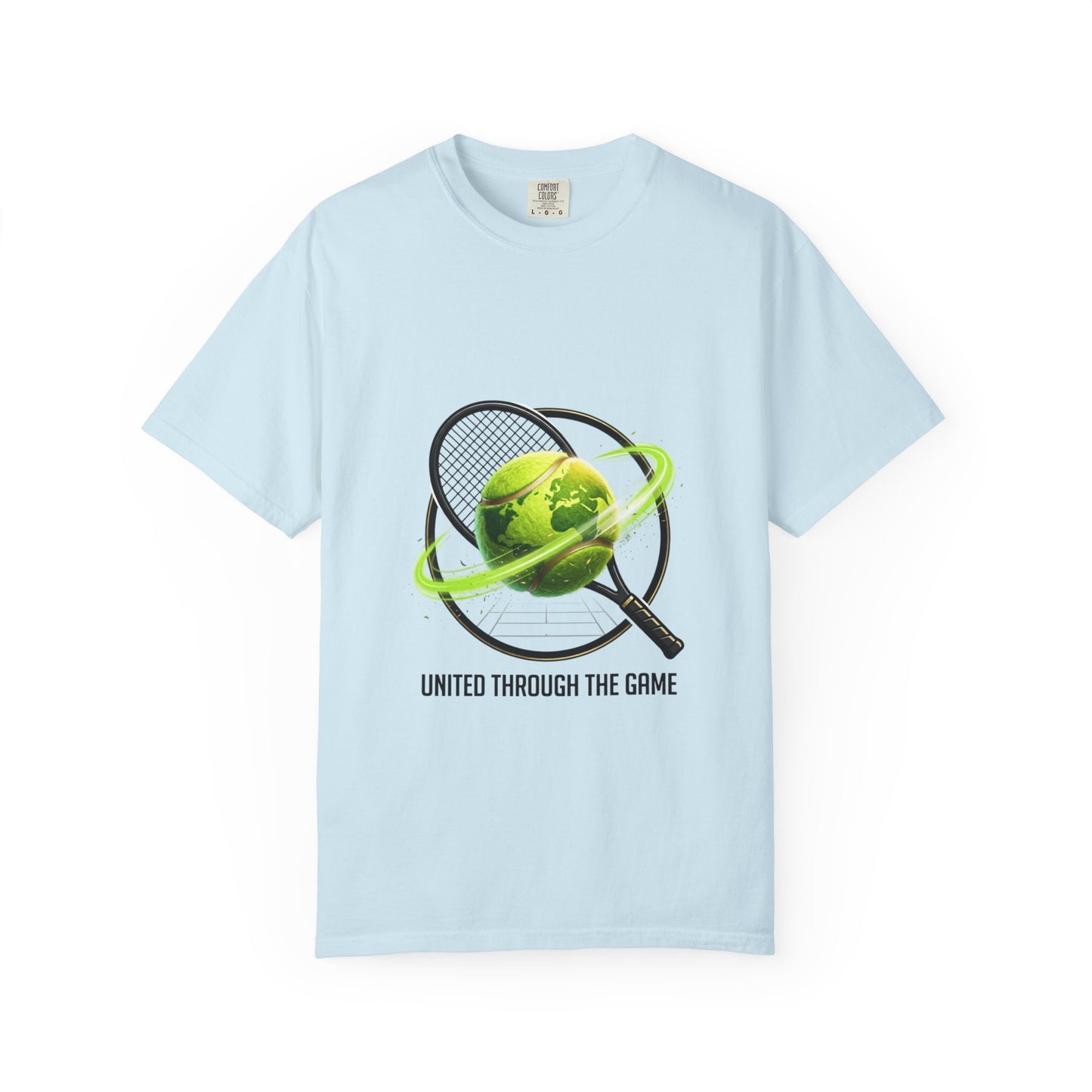 Tennis Globe T‑Shirt — "United Through the Game" Sports Tee
