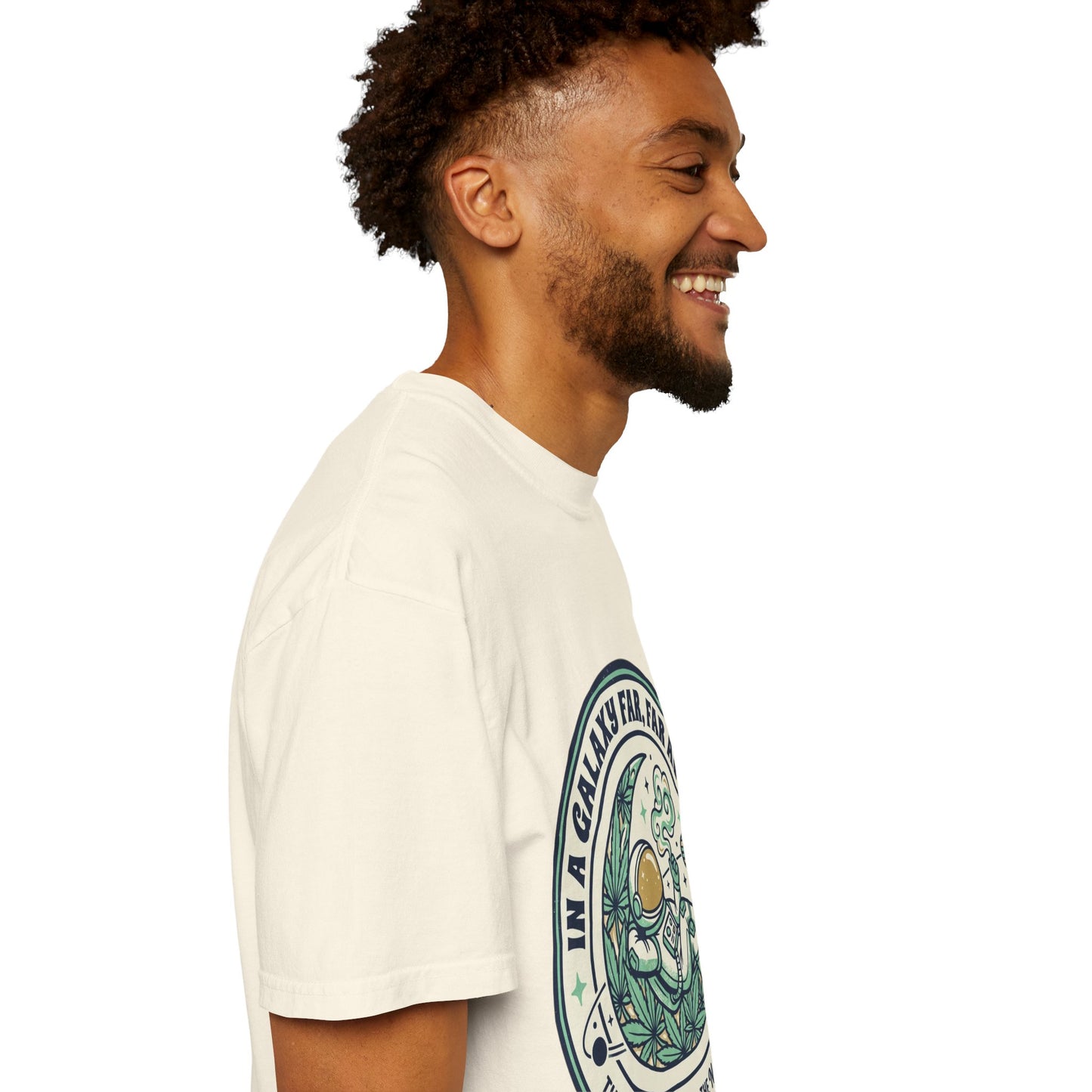 T-Shirt — "In a Galaxy Far, Far Away" Retro Space Nap Graphic Tee
