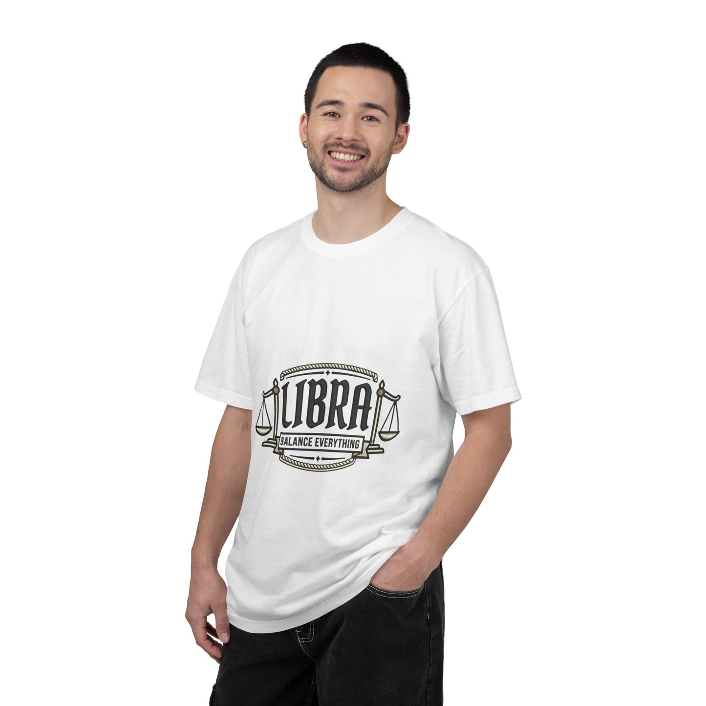Libra Zodiac T-Shirt — "Balance Everything" Scales Design