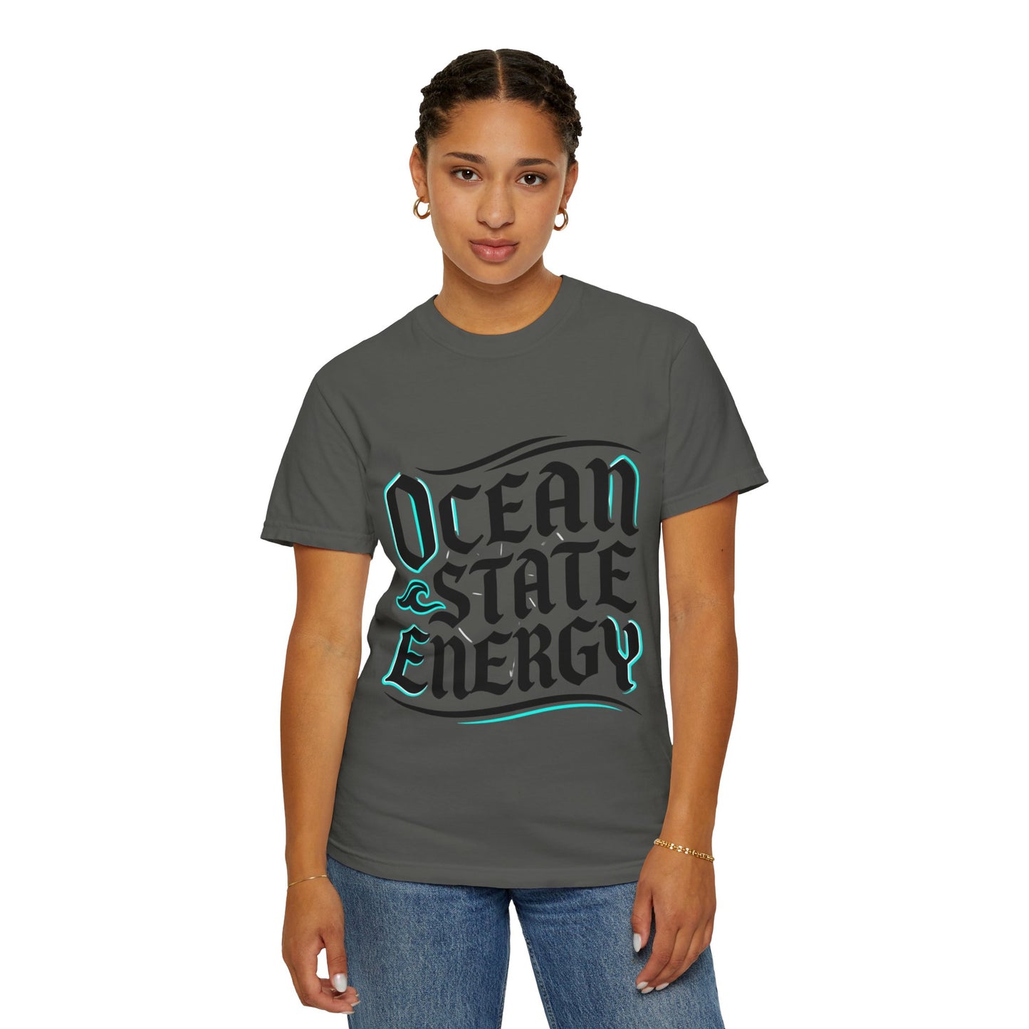 Ocean State Energy T-Shirt — Nautical Script Graphic Tee