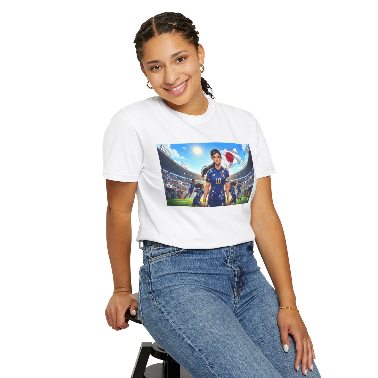 Soccer Player Japan T-Shirt — Japan Flag Soccer Fan Tee