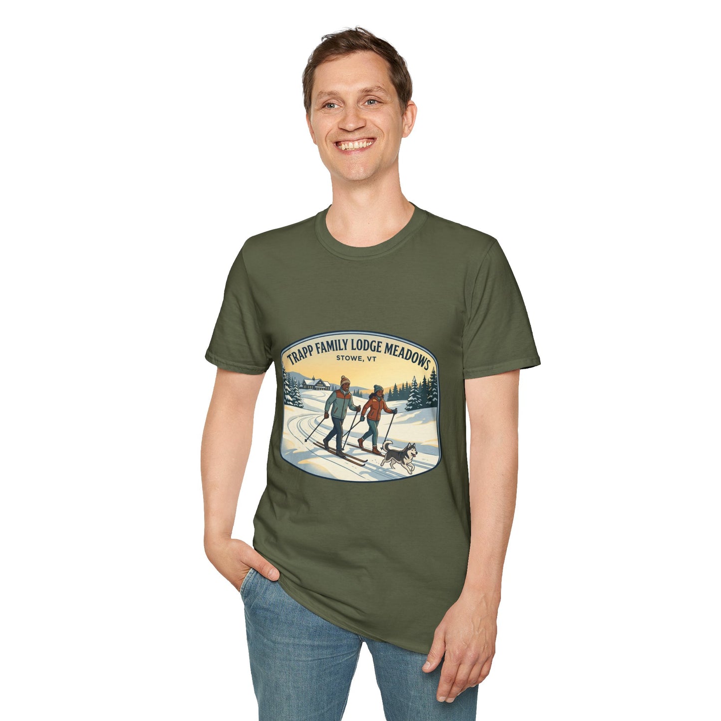 Trapp Family Lodge Meadows Skiing T-Shirt