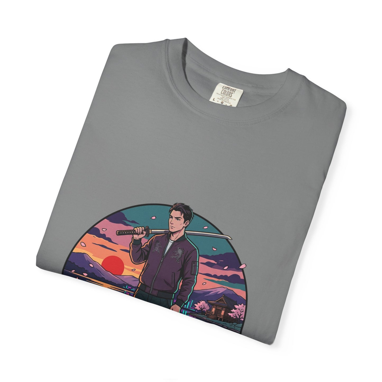 Vintage Night Harbor T-Shirt — Retro Sunset Fisherman Graphic Tee