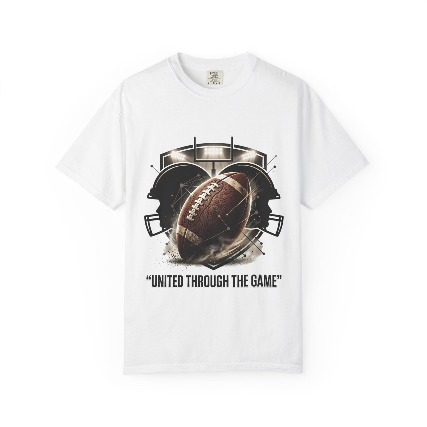 Football T-Shirt — "United Through the Game" Team Spirit Tee