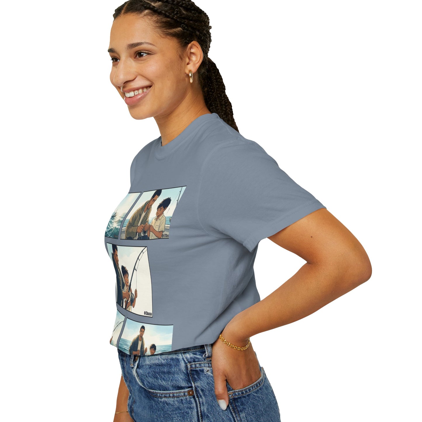MORNING TIDES” (FATHER & SON EDITION) T-Shirt — Dad & Son Beach Fishing Graphic Tee