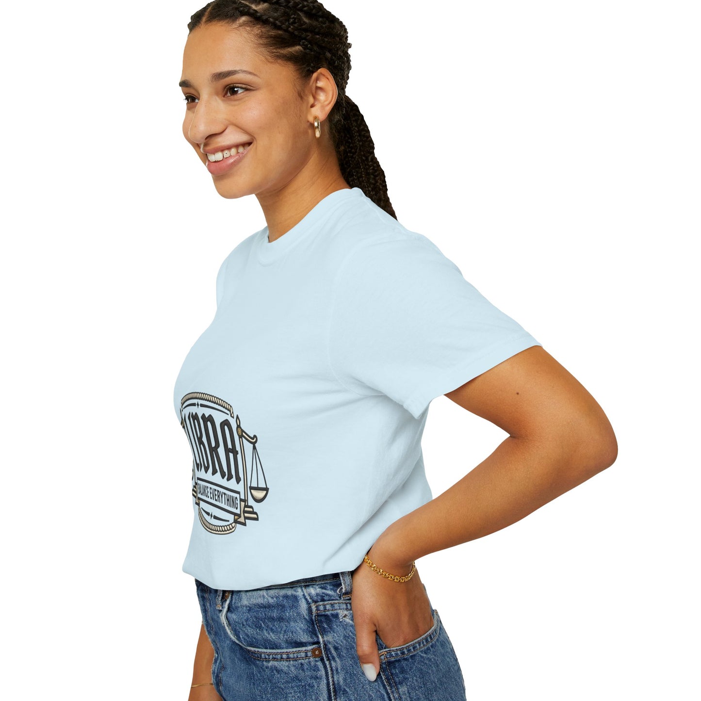 Libra Zodiac T-Shirt — "Balance Everything" Scales Design