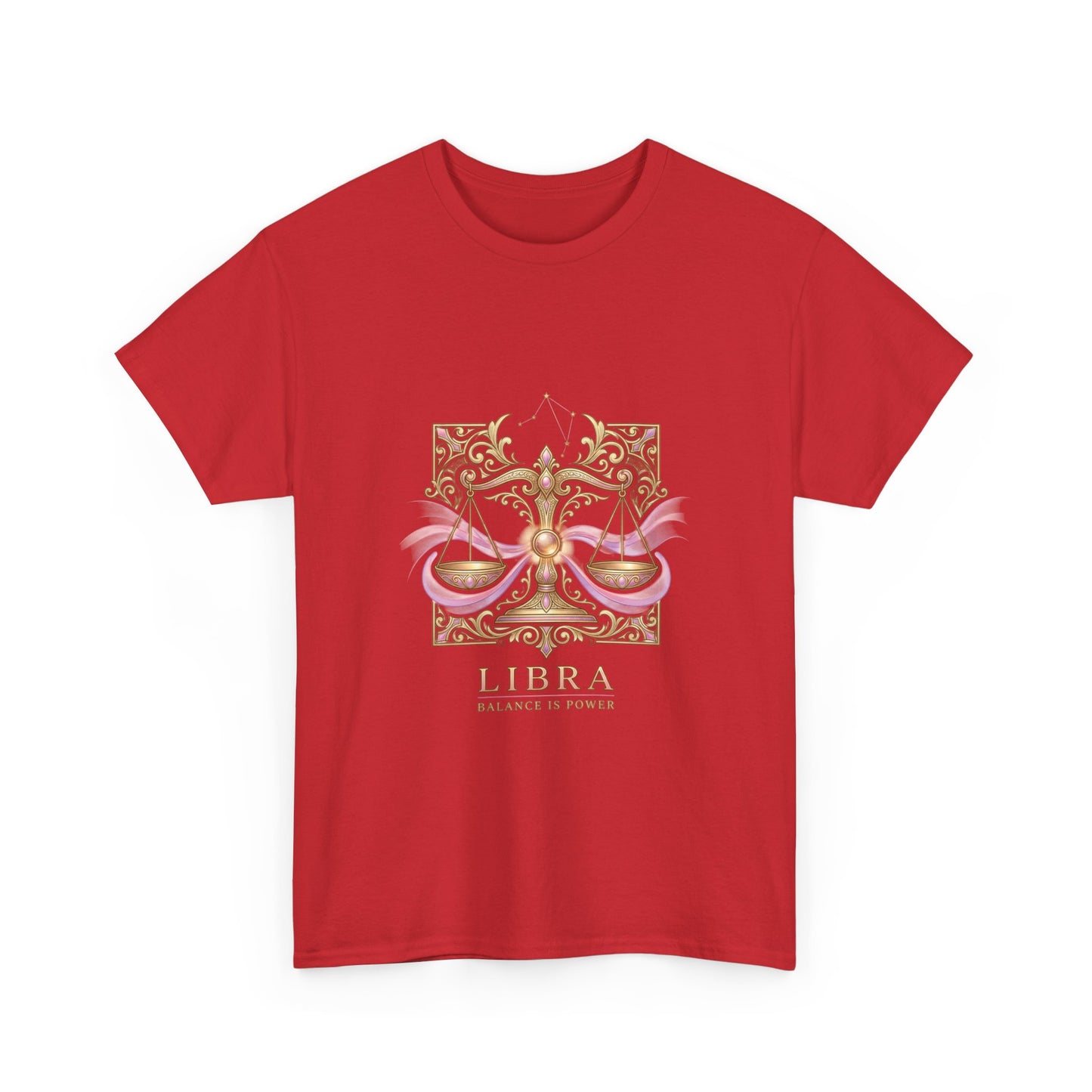 Libra Scales T‑Shirt — Zodiac Balance Is Power Tee