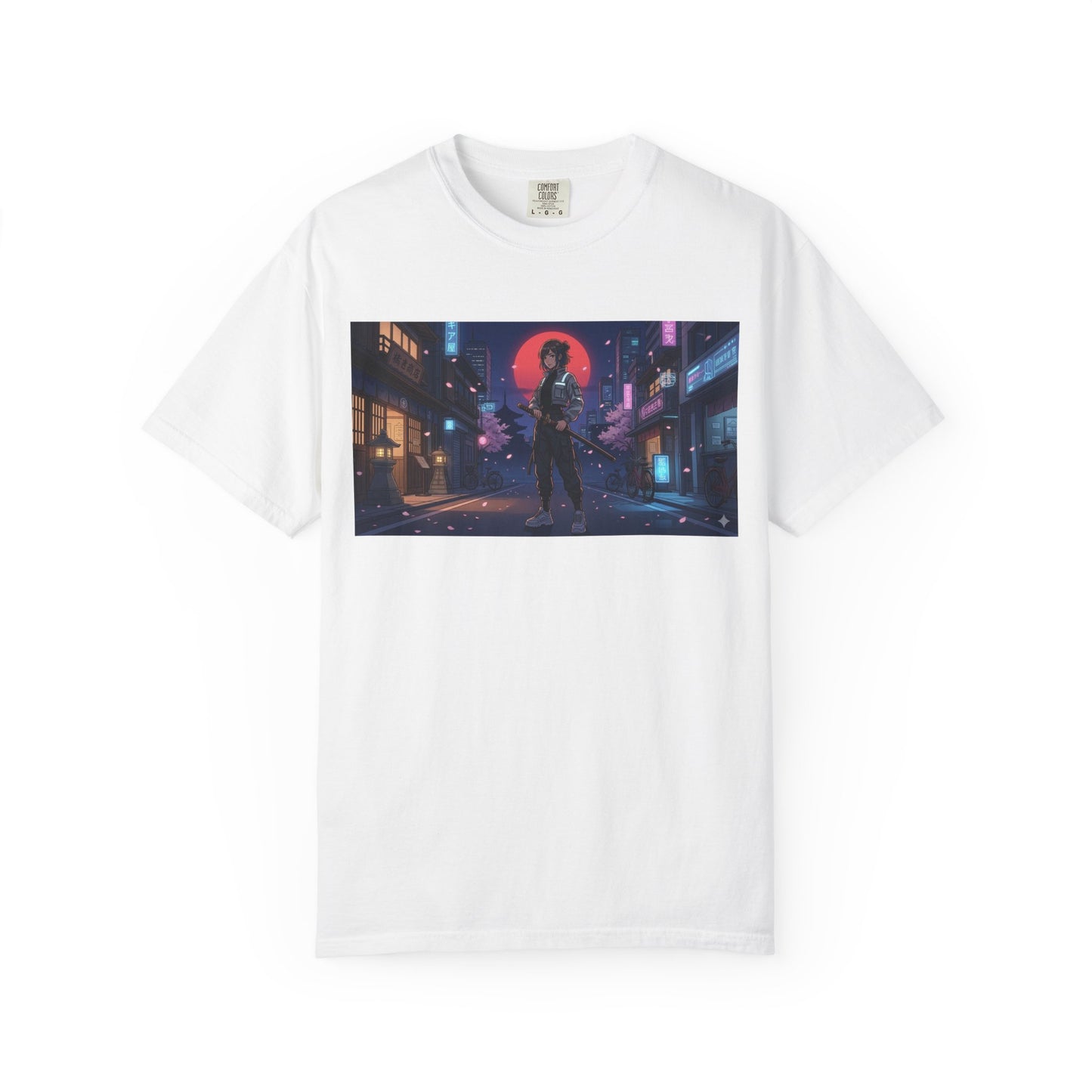 Japan — Samurai City Tradition + Nightscape T-Shirt —  Graphic Tee