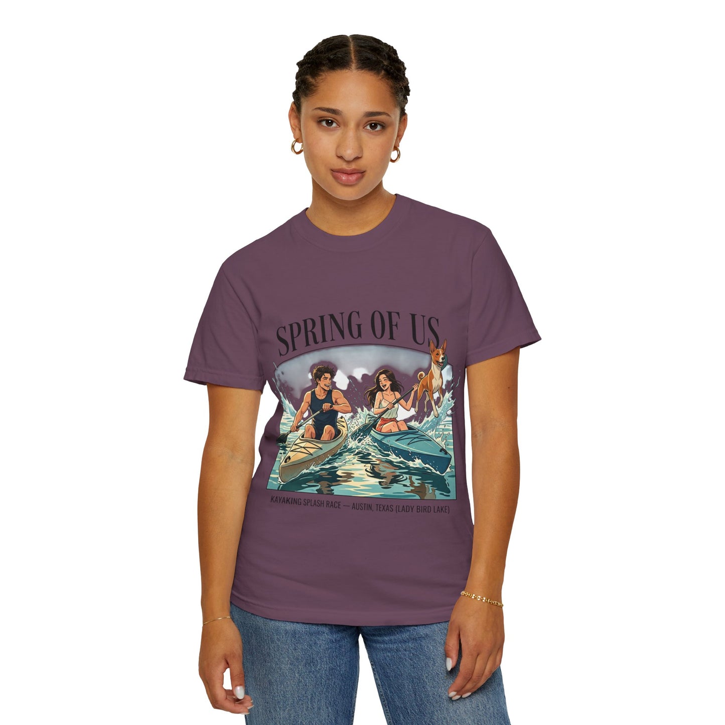 Spring of Us Kayaking T-Shirt — Retro Outdoor Adventure Tee