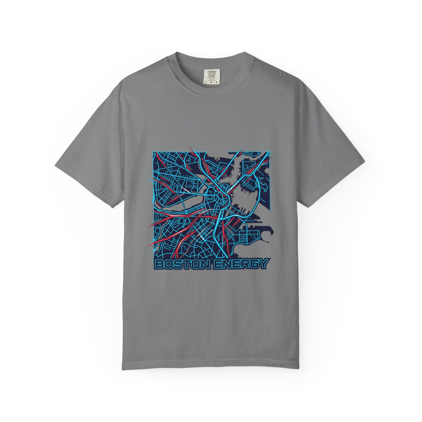 Boston Energy Map T-Shirt — City Map Graphic Tee